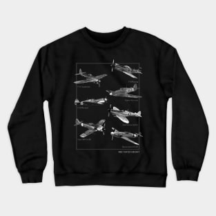 WW2 Fighter Aircraft Warbirds Crewneck Sweatshirt